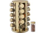 Portaspezie Relaxdays Con 20 Barattoli Per Spezie