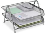 Vassoio Portadocumenti Relaxdays Con 2 Scomparti
