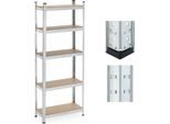 Relaxdays Scaffale Stretto Per Carichi Pesanti A 5 Livelli