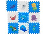 Tappeto Puzzle Relaxdays Con Animali Marini