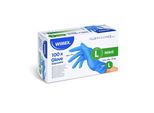 Guanti In Nitrile Blu Senza Polvere L/100Pz