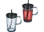 Set Di 2 Bicchieri Relaxdays Con Manico