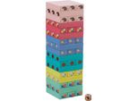 Relaxdays Torre Oscillante In Legno Colorata Con Animali