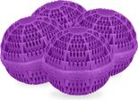 Relaxdays Set Di 4 Palline Di Lavaggio Viola