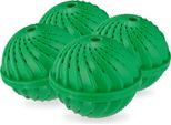 Relaxdays Set Di 4 Palline Verdi Per Il Lavaggio