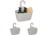 Set Di 3 Cestini Doccia Relaxdays Da 25 Cm