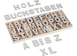 Relaxdays Set Di Lettere In Legno Da 208 Pezzi