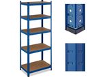 Relaxdays Scaffale Blu Per Carichi Pesanti A 5 Livelli