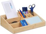 Organizzatore Da Scrivania Relaxdays In Bambù 9 Scomparti