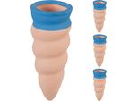 Relaxdays Coni Curvi In Argilla In Un Set Di 4 Pezzi