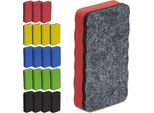Relaxdays Set Di 20 Spugne Colorate Per Lavagna Bianca