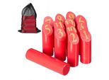 Relaxdays Red Kubb Viking Gioco Con Borsa