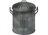 Relaxdays Secchio Per Cenere Con Coperchio 10 Litri