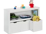 Scaffale Relaxdays Per Bambini Con 3 Scatole Su Rotelle