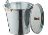 Relaxdays Secchio Per Cenere Con Coperchio 12,5 Litri