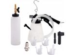 Luxtom | Spurgo Freni, 0,75L, Dispositivo Di Sostituzione Del Liquido Dei Freni Con Contenitore Di Aspirazione Da 1L, Spurgo Freni Per Auto, Adattatore Per Spurgo Freni
