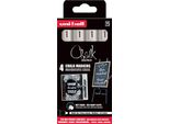 Uni-Ball PWE5M/4 Pf Bl Uni-Ball Pennarello A Gesso Pennarello A Gesso PWE5M/4 Pf, Confezione Da 4 Pz