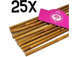 Set Di 25X Bastoni Di Bambù - Circa 120 Cm - Spessore 8/10 Mm - Bastoni Tonkin - Bambù - Supporto Per Piante