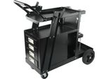 Carrello Per Saldatura Succebuy, A 2 Piani, Capacità Di Carico 120 Kg, Ruote Girevoli A 360°, Deposito Serbatoi, Catene Di Sicurezza, Robusto Carrello Per Saldatura Mig