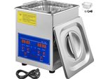 Succebuy 2L Pulitore Ad Ultrasuoni In Acciaio Inox Riscaldatore Digitale Timer Gioielli Pulizia Commerciale Uso Domestico Personale