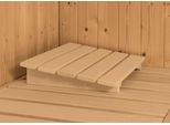 Sauna KARIBU Talida, beige (naturbelassen), ohne Ofen, (ohne Ofen), Saunen, ohne Ofen