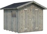 Gerätehaus PALMAKO Nils, grau, Holz, Gerätehäuser, grau