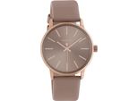 Quarzuhr OOZOO, rosa (mauve), Armbanduhren, Damen, Armbanduhr, Damenuhr, Lederarmband