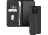 Avizar, Custodia In Ecopelle Con Funzione Di Supporto Honor 200 Smart, Nero