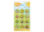 Grafix Pasqua 12 Adesivi 3D Con Glitter
