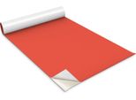 Pellicola Autoadesiva Per Mobili - Pellicola Decorativa - Mobili Da Tavolo - Tagliabile Su Misura - Colore Rosso Chiaro - 100 X 50 Cm