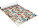 Pellicola Autoadesiva Per Mobili - Pellicola Decorativa - Mobili Da Tavolo - Tagliabile Su Misura - Motivo Pizza A Fumetti - 100 X 50 Cm