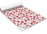 Pellicola Autoadesiva Per Mobili - Pellicola Decorativa - Mobili Da Tavolo - Tagliabile Su Misura - Fragole Rosse - 100 X 50 Cm