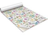 Pellicola Autoadesiva Per Mobili - Pellicola Decorativa - Mobili Da Tavolo - Tagliabile Su Misura - Fiori Di Campo - 100 X 50 Cm