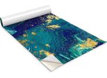 Pellicola Autoadesiva Per Mobili - Pellicola Decorativa - Mobili Da Tavolo - Tagliabile Su Misura - Marmo Blu - 100 X 50 Cm