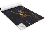 Pellicola Autoadesiva Per Mobili - Pellicola Decorativa - Mobili Da Tavolo - Tagliabile Su Misura - Marmo Blu - 100 X 50 Cm