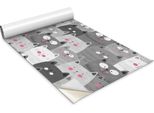 Pellicola Autoadesiva Per Mobili - Pellicola Decorativa - Mobili Da Tavolo - Tagliabile Su Misura - Gatti Felici - 100 X 50 Cm