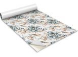 Pellicola Autoadesiva Per Mobili - Pellicola Decorativa - Mobili Da Tavolo - Tagliabile Su Misura - Fiori Dipinti - 100 X 50 Cm