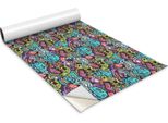 Pellicola Autoadesiva Per Mobili - Pellicola Decorativa - Mobili Da Tavolo - Tagliabile Su Misura - Zombie Colorati - 100 X 50 Cm