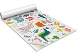 Pellicola Autoadesiva Per Mobili - Pellicola Decorativa - Mobili Da Tavolo - Tagliabile Su Misura - Animali Colorati - 100 X 50 Cm