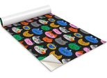Pellicola Autoadesiva Per Mobili - Pellicola Decorativa - Mobili Da Tavolo - Tagliabile Su Misura - Gattini Colorati - 100 X 50 Cm