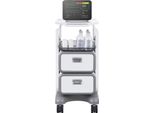 Succebuy Carrello Da Laboratorio A 3 Livelli, Carrello Multifunzione Con 2 Cassetti E 1 Vassoio Superiore, Carrello Medico Mobile Con Materiale Abs, Carrello Con 4 Ruote Silenziose Per Laboratorio, Clinica, Ospedale