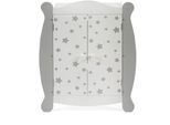 Puppenkleiderschrank CHIC2000 "Stars Grau", Grau (Stars Grau), PuppenmöBel, Kinderb:46Cm H:59Cm T:46Cm, Mdf, B:46Cm H:59Cm T:46Cm