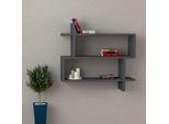Decortie Paralel Scaffale A Parete Libreria Moderna Grigio Antracite 70 X 22 X 65 Cm