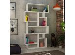 Decortie Karmato Libreria Moderna Espositore Bianco 96 X 26 X 169 Cm