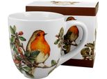 Duo Animals Xxl Becher 1000 Ml Robin New Bone China Porzellan