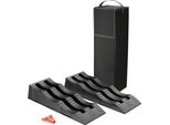 Xpotool Cunei Di Trascinamento Per Camper 2 Pezzi 40/70/100 Mm 3,5 T Set Di Cunei Di Trascinamento Per Caravan Con Borsa E Livella
