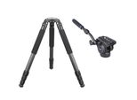 Treppiede In Fibra Di Carbonio, Carico Massimo 30 Kg, Altezza 1460 Mm, Aggiungere Testa Fluida F60