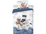 Faro Biancheria Da Letto Per Culla Barca Con Luci Cotone, 100/135, 40/60 Cm
