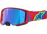 Occhiali Supertech Corp, Alpinestars (Rosso/Blu, Plexi Argentato A Specchio) 2026