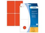 Herma 2492 Herma Vielzweck-Etiketten, 52 X 82 Mm, Rot, GroßPackung